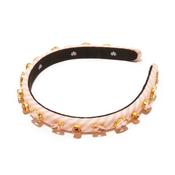 NEW LELE SADOUGHI women's ballet slipper gigi headband in pink embellished seers